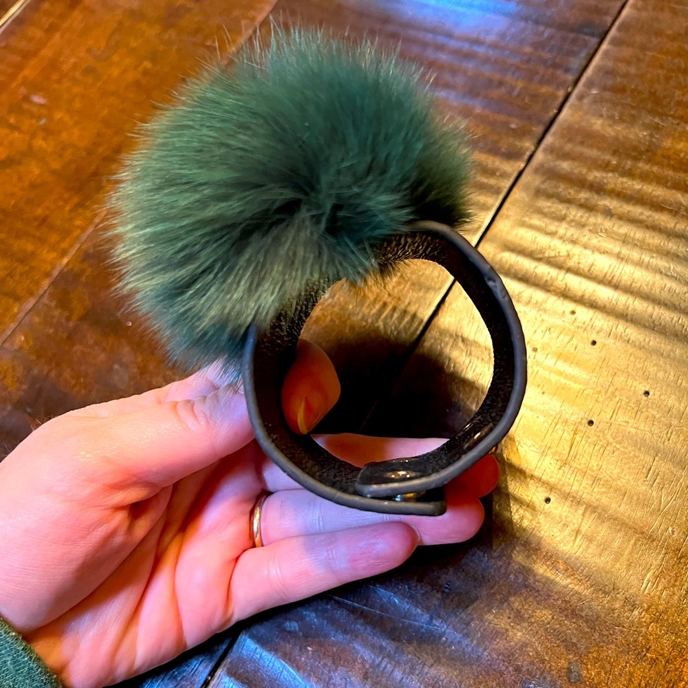 Leather & Fur Bracelet